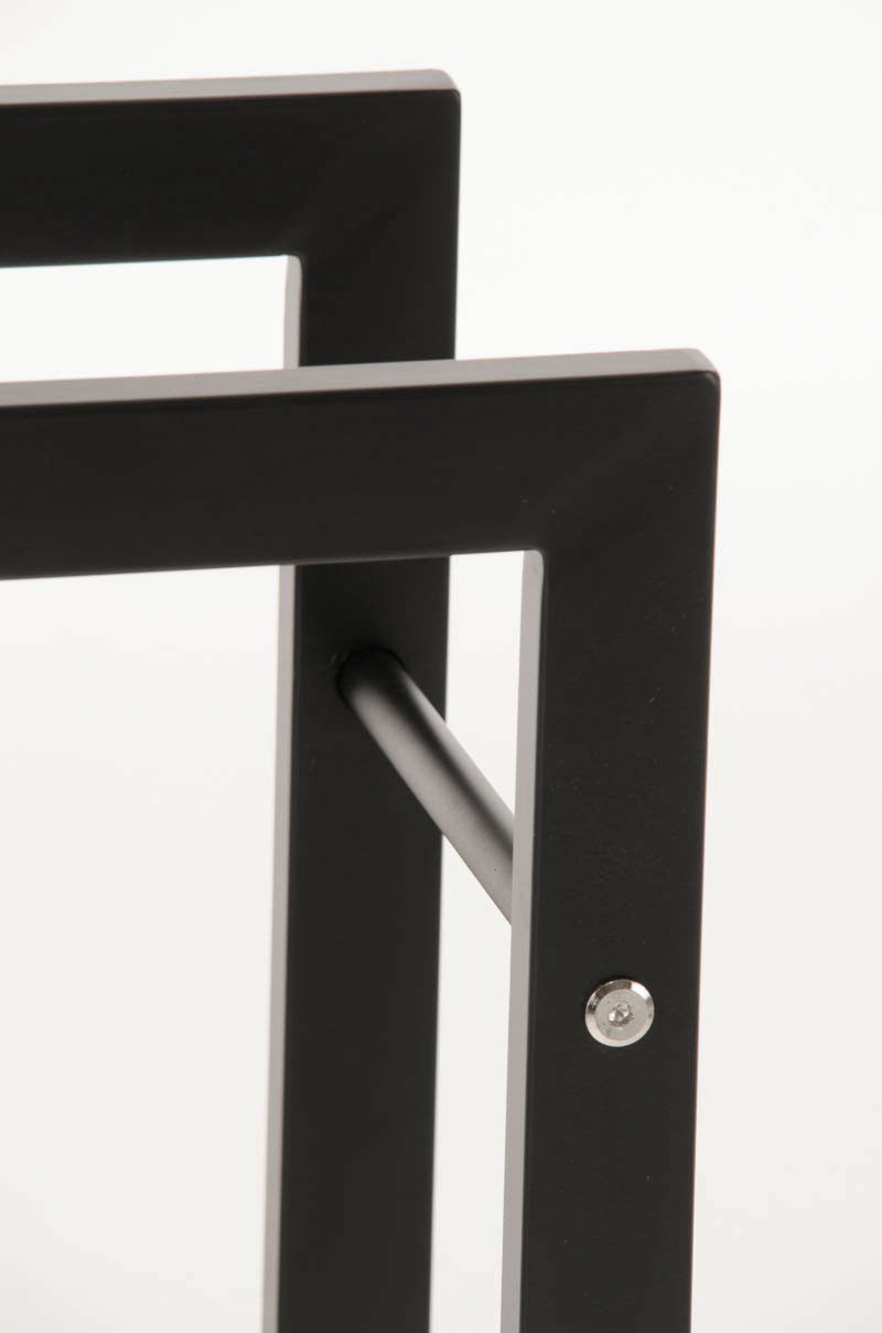 Kaminholzständer KERI Schwarz Kaminholzregal Kaminholzhalter