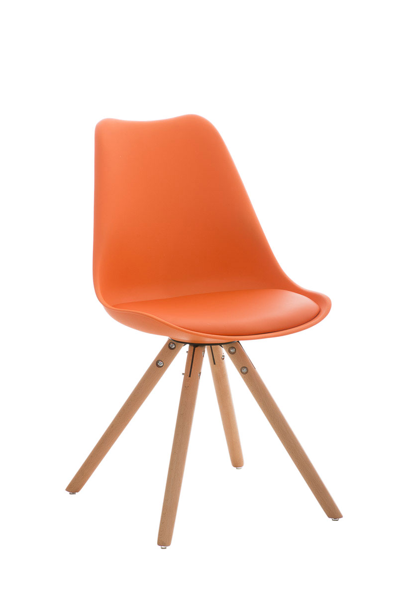 Besucherstuhl PEGLEG weiß Loft Chair Design Konferenzstuhl Lounge Retro Stuhl 