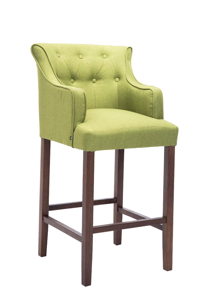 Bar Stool LYKSO Tweed Fabric Breakfast Kitchen Barstools Armchair Chair